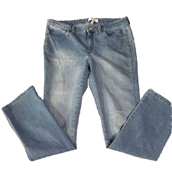 Ellen Tracy Light Blue Denim Jeans Mid Rise Size 12 - Picture 5 of 9